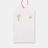 Retro Weihnachtsschmuck-Tags Geschenkanhänger (Rückseite)