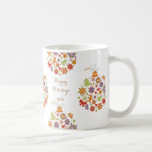 Retro Weihnachtsschmuck Tasse