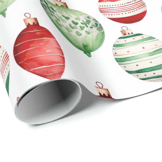 Retro Weihnachtsschmuck Umschlagpapier Geschenkpapier (Rolleneckpunkt)