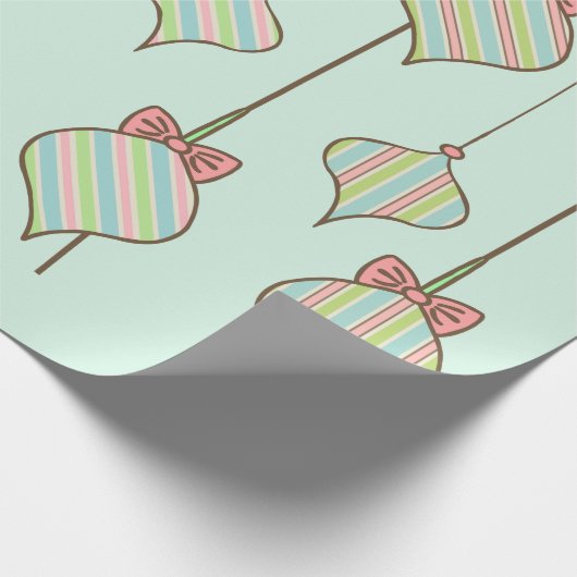 Retro Weihnachtsschmuck Umschlagpapier Geschenkpapier (Ecke)