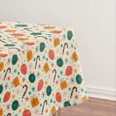 Retro Weihnachtsschmuck und Geschenkmuster Tischdecke (Beispiel)