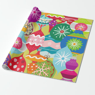 Retro-Weihnachtsschmuck-Wrap-Papier Geschenkpapier