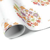 Retro Weihnachtsschmuckpapier Geschenkpapier (Rolleneckpunkt)