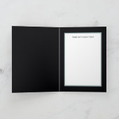 Retro-Weihnachtsschnee-Paar Holiday Karte (Innenseite)