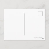 Retro Weihnachtsschnee Pärchen Postkarte (Rückseite)