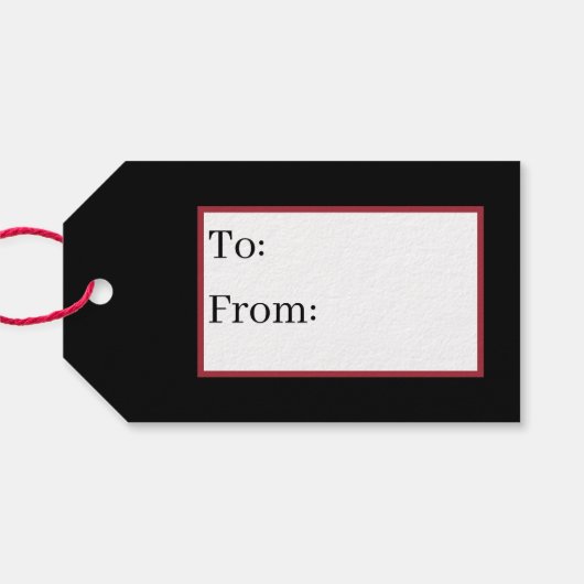 Retro-Weihnachtsschneemann Geschenkanhänger (Rückseite Horizontal)