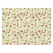 Retro Weihnachtsskizze-nahtloses Muster Tischdecke (Vorderseite (Horizontal))