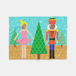 Retro Weihnachtsspielzeug-Parade-Foto-Fleece-Decke Fleecedecke