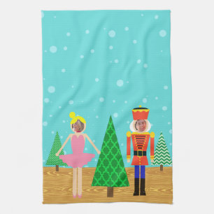 Retro Weihnachtsspielzeug-Parade-Foto-Küchen-Tuch Handtuch