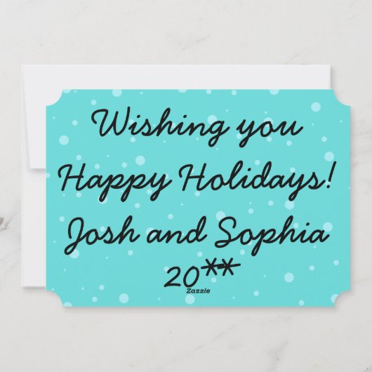 Retro Weihnachtsspielzeugparade Fotokarte Feiertagskarte (Rückseite)