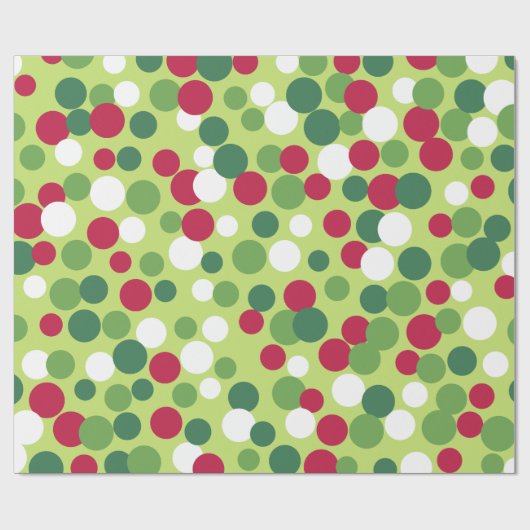 Retro Weihnachtsstecke Geschenkpapier (Flach)