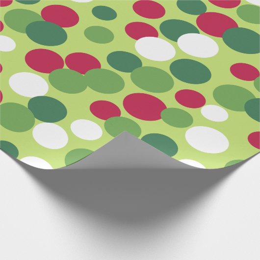 Retro Weihnachtsstecke Geschenkpapier (Ecke)