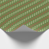 Retro-Weihnachtsstichmuster Geschenkpapier (Ecke)