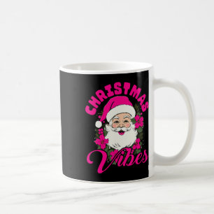 Retro-Weihnachtsstimmung Rosa Weihnachtsmann Lusti Kaffeetasse