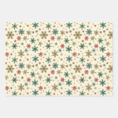 Retro-Weihnachtsstrümpfe Geschenkpapier Set (Vorderseite 2)
