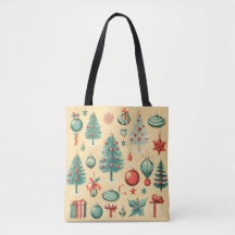 Retro-Weihnachtstasche