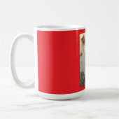 Retro-Weihnachtstasse Kaffeetasse (Links)