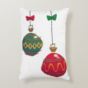 Retro Weihnachtsverzierungen Dekokissen