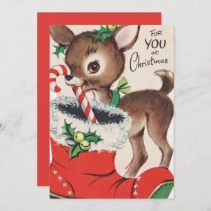 Retro-Weihnachtsweih hinzufügen Stimmung Feiertagskarte