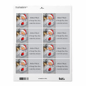 Retro-Weihnachtsweihnachtsmarke (Vorne)