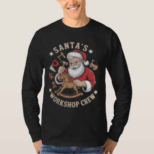 Retro Weihnachtswerkstatt Crew Holiday T-Shirt