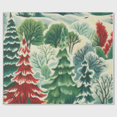 Retro Weihnachtswrapping Paper der 30er Jahre Geschenkpapier (Flach)