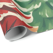 Retro Weihnachtswrapping Paper der 30er Jahre Geschenkpapier (Rolleneckpunkt)