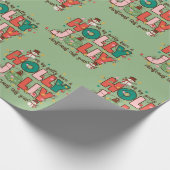 Retro Weihnachtswrapping Paper Geschenkpapier (Ecke)