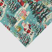 Retro-Weihnachtswunderland Seidenpapier (Detail)