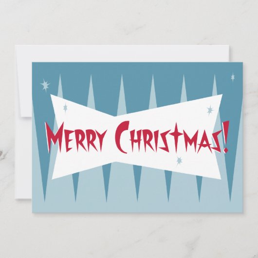 Retro-Weihnachtszeit-Party Einladung (Vorderseite)