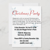 Retro-Weihnachtszeit-Party Einladung (Rückseite)