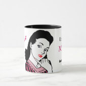 Retro, weil ich die Mama bin Tasse (Zentrum)