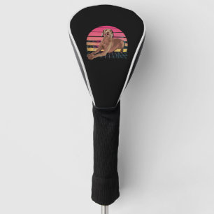 Retro Weimaraner Golf Headcover