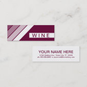 Retro-WEIN Mini Visitenkarte (Vorne/Hinten)