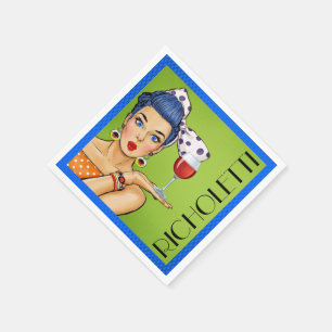 Retro Wein (Party) Cocktail Napkins Serviette
