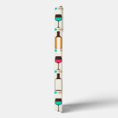 Retro-Weinflaschen und -gläser Case-Mate iPhone Hülle (Rückseite / Rechts)