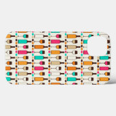 Retro-Weinflaschen und -gläser Case-Mate iPhone Hülle (Rückseite (Horizontal))
