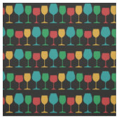 Retro-Weinglas Süß Vintage Mod Stoff (Muster)