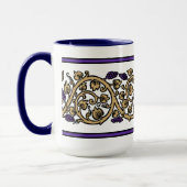 Retro-Weinreben-Fries Tasse (Links)