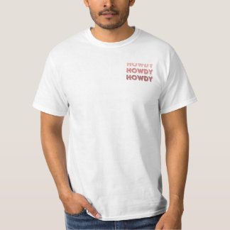 Retro Weißer Howdy Rodeo Western T-Shirt