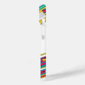 Retro-weißes Handy-Gehäuse Case-Mate iPhone Hülle (Rückseite / Links)