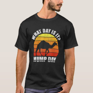 Retro Welcher Tag Ist Es Humpentag Vintage Kamel T-Shirt