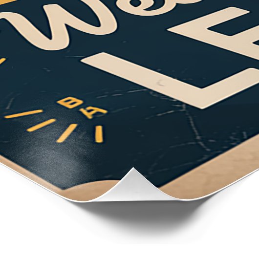 Retro "Welcome back to Learning" Printable Poster (Ecke)