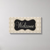 Retro Welcome Sign Leinwand Art (Vorderseite)