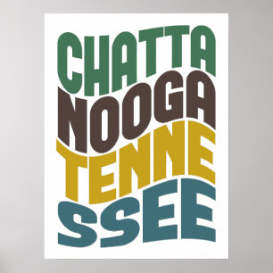 Retro Welle Chattanoogas Tennessee Poster