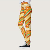 Retro-Welle warm Leggings (Links)