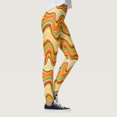 Retro-Welle warm Leggings (Rechts)