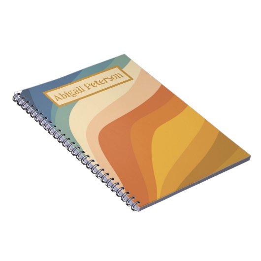 Retro-Welle, Writing Journal Notizblock (Rechte Seite)