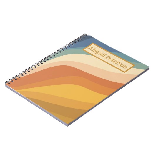 Retro-Welle, Writing Journal Notizblock (Linke Seite)