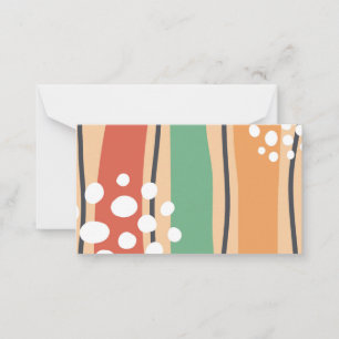 Retro-Wellen abstrakte Kunst, boho Linie Design Mitteilungskarte